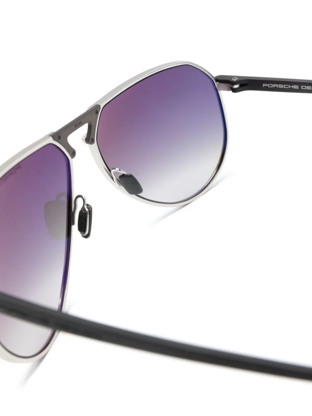 Porsche Design P'8938 Pilot-frame Sunglasses In 黑色