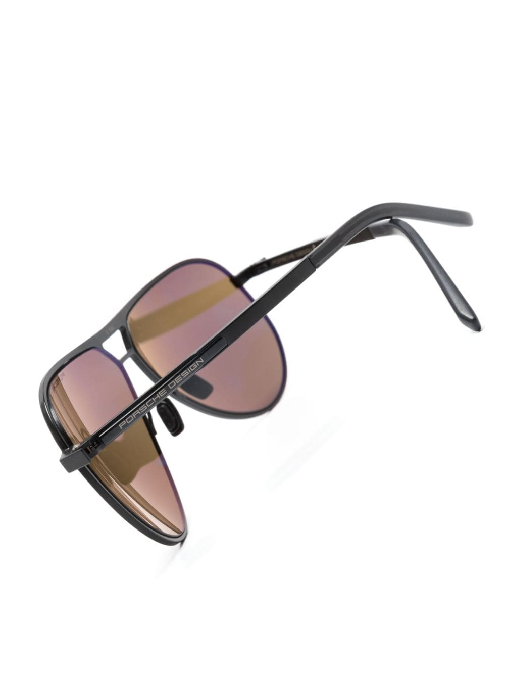 Shop Porsche Design P´8942 Pilot-frame Sunglasses In 黑色