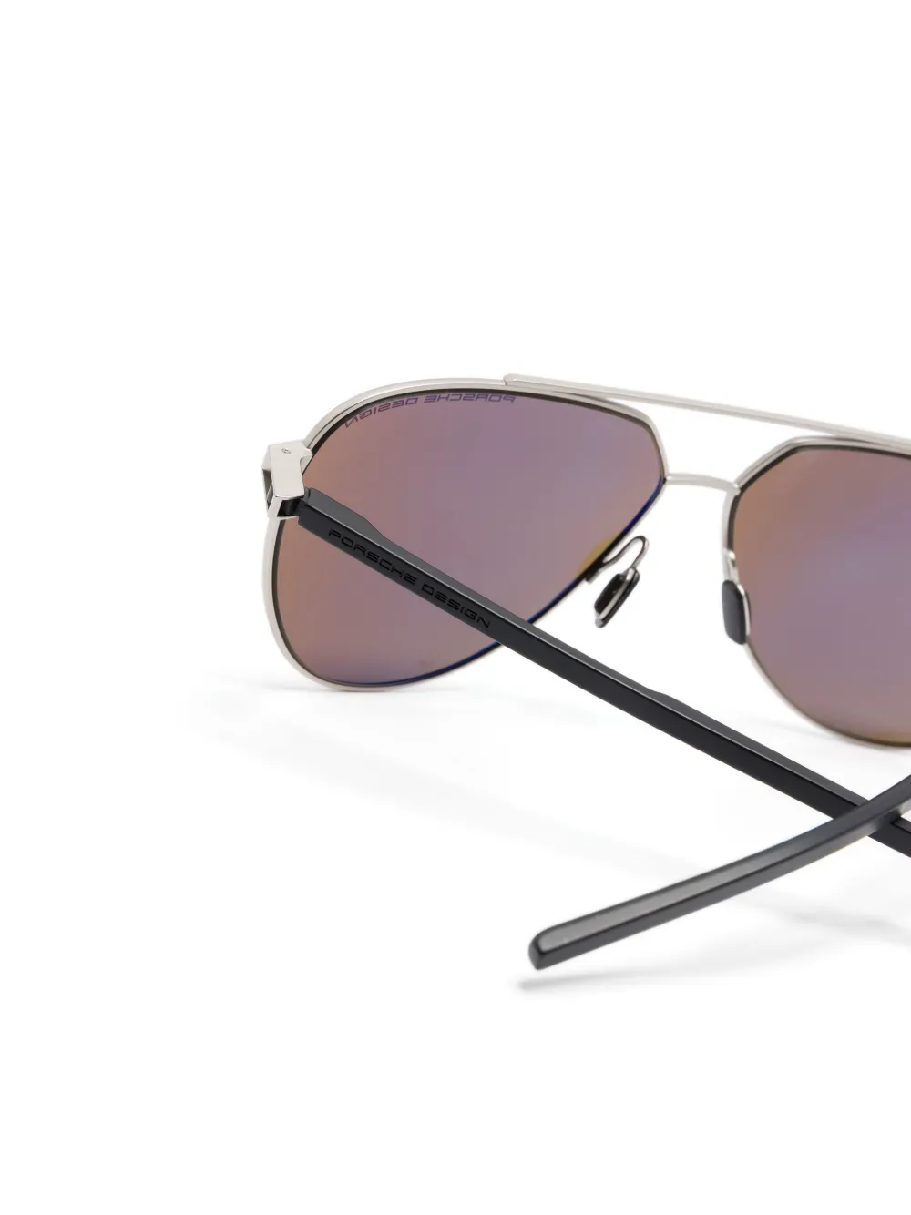 Porsche Design P8968 Pilot-frame Sunglasses In Grau