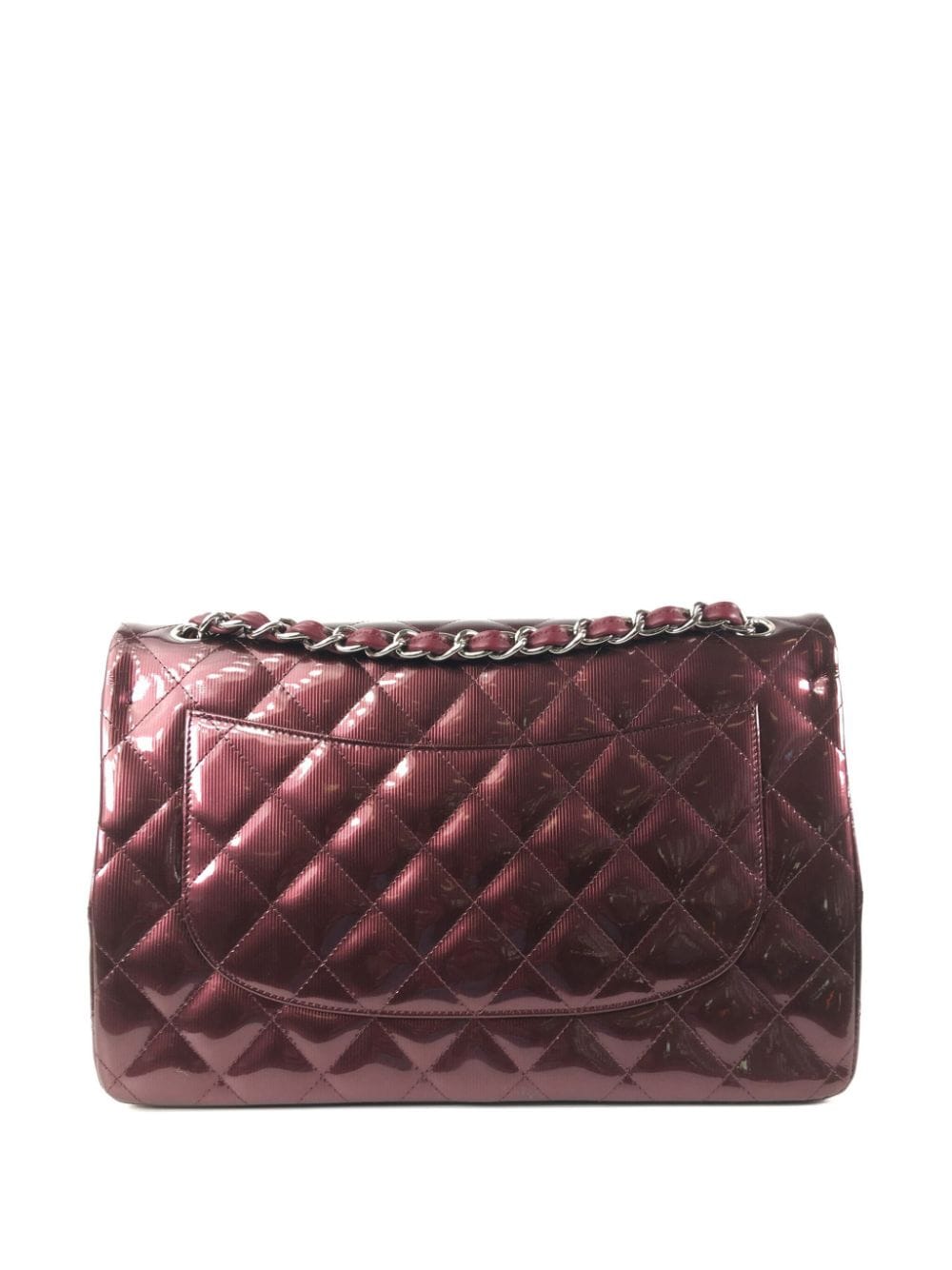 Pre-owned Chanel 2012-2013 Jumbo Double Flap Shoulder Bag In Red