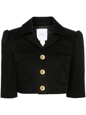 Patou クロップド ジャケット | ブラック | FARFETCH JP
