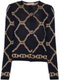 TWINSET chain-motif cardigan - Blue