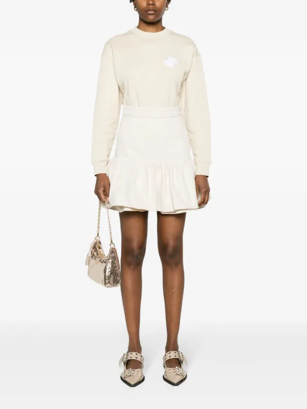 Patou ラッフル デニムミニスカート | ニュートラル | FARFETCH JP