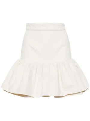 Patou Bubble Mini Skirt | White | FARFETCH ID