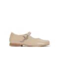 ANDANINES patent-finish leather ballerina shoes - Neutrals