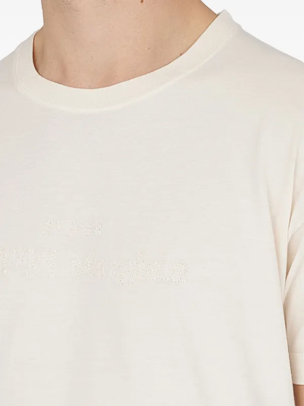 Maison Margiela Reverse Logo Cotton T-shirt | Neutrals