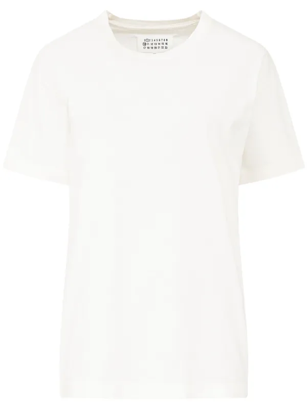 Tシャツ・カットソー Maison Margiela Green Cotton T-Shirt With Reverse Logo Maison Margiela - Décortiqué T-shirt | HBX - Globally