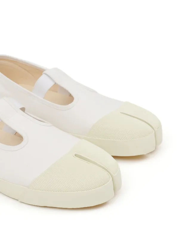 Maison Margiela kiki フラットパンプス ミュール ホワイト Maison Margiela kiki フラットパンプス ミュール ホワイト
