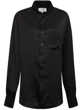 MM6 Maison Margiela Lining Look 2way シャツ | ブラック | FARFETCH JP