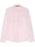 Max Mara Narvik georgette silk blouse - Pink