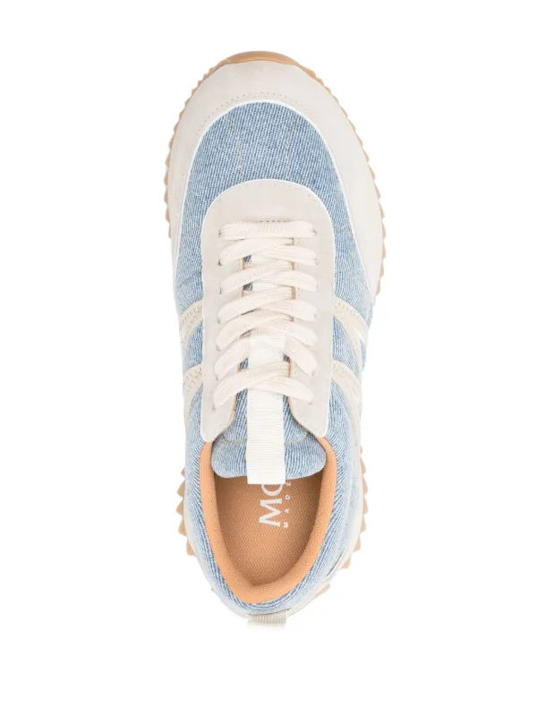 Moncler Pacey Denim Sneakers | Blue | FARFETCH