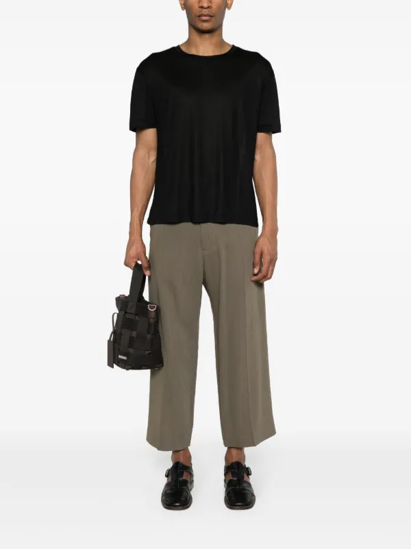 LEMAIRE Sheer Silk T-shirt | Black | FARFETCH
