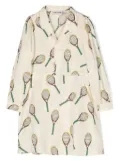 Mini Rodini Tennis-print lyocell shirtdress - Neutrals