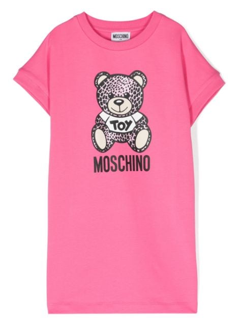 Moschino Kids vestido con motivo Teddy Bear