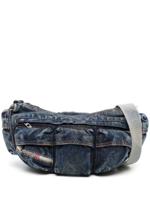 Diesel Re-Edition Travel 3000 denim shoulder bag Men