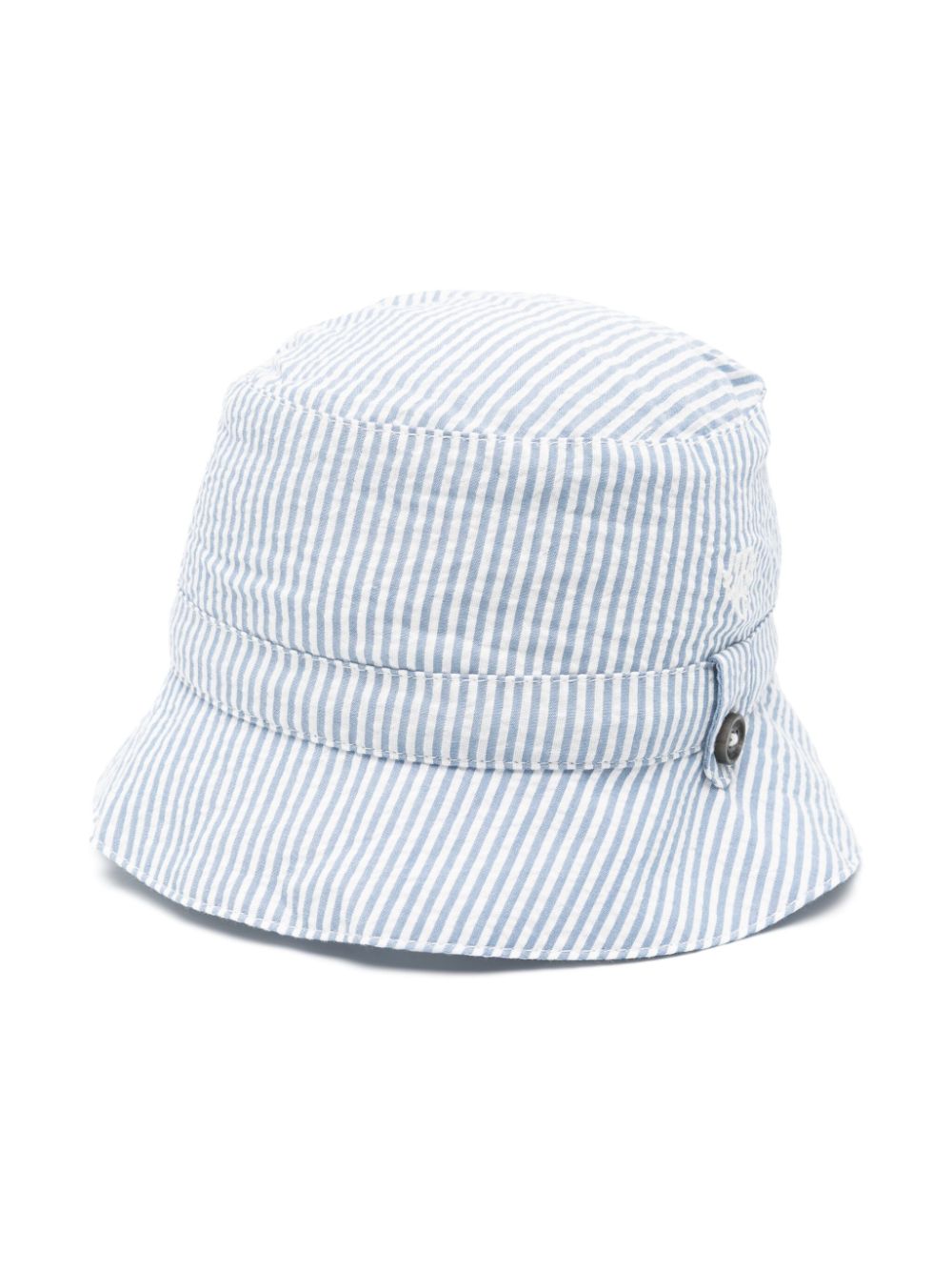 Tartine Et Chocolat Babies' Striped Seersucker Hat In White