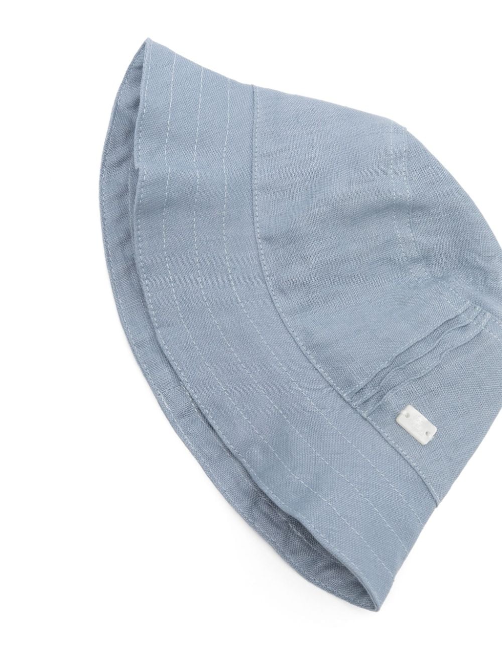 Shop Tartine Et Chocolat Linen Bucket Hat In Blue