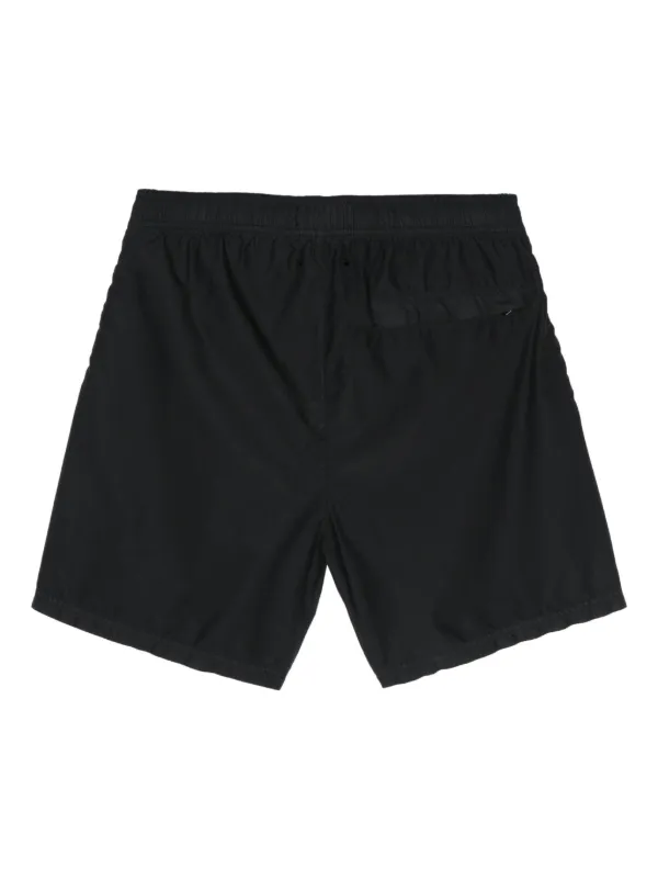 Stone Island Compass-patch Swim Shorts Black FARFETCH PH