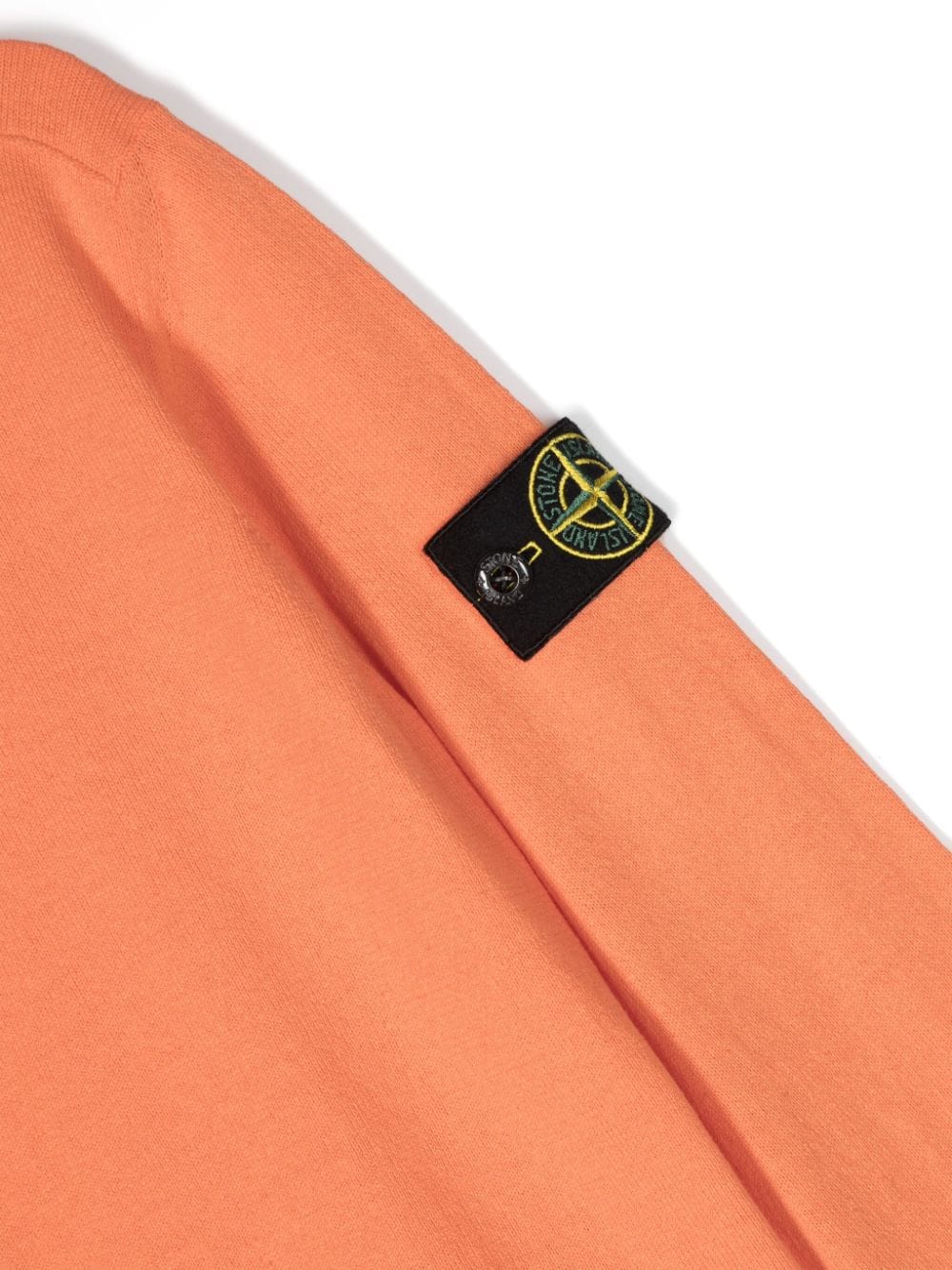 Stone Island Junior Katoenen trui met Compass-logopatch Oranje