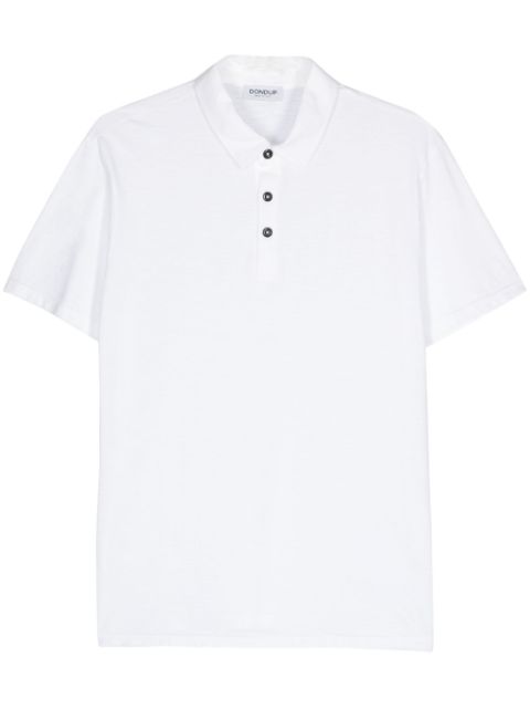 DONDUP slub-texture cotton polo shirt