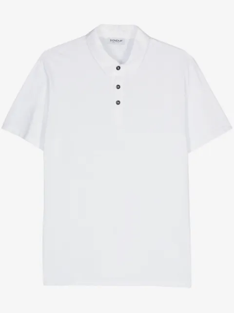DONDUP slub-texture cotton polo shirt