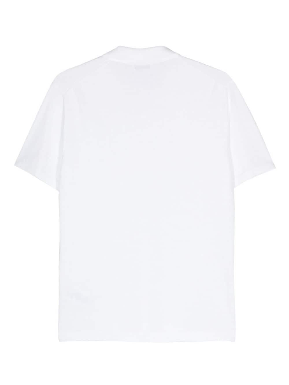 DONDUP Katoenen gebreid poloshirt - Wit