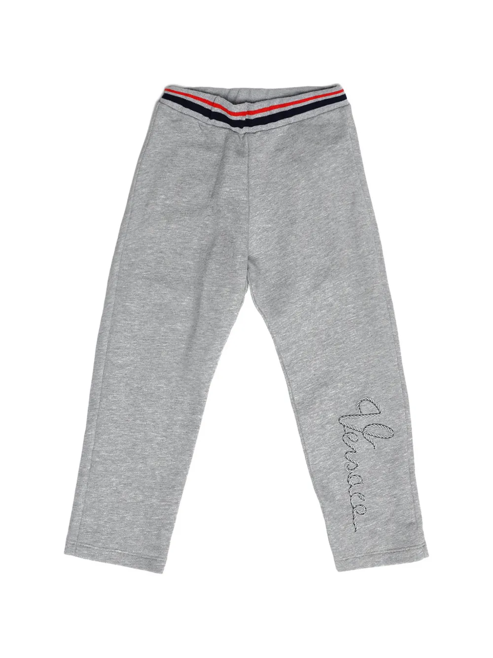 Versace Kids logo casual trousers - Grigio