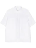 Transit decorative-stitching shortsleeve shirt - White