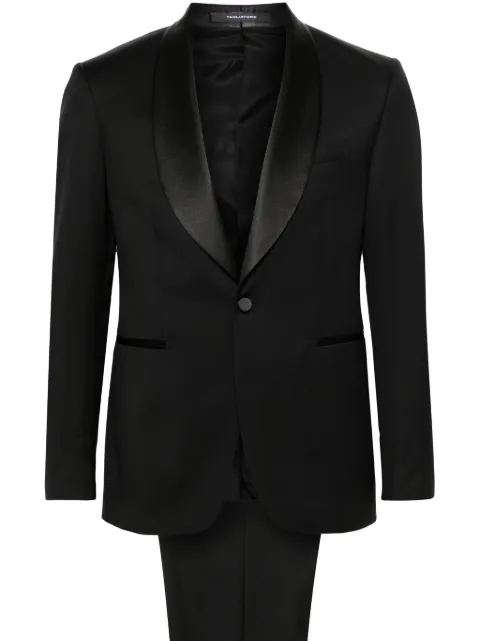 Tagliatore satin-trim single-breasted suit