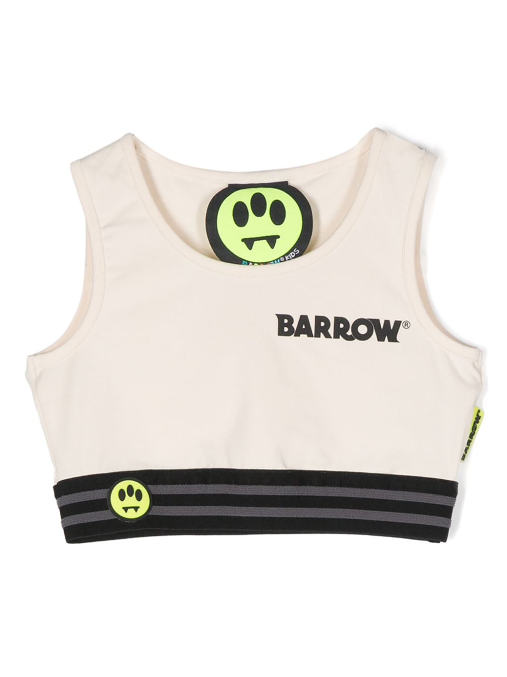 Barrow Kids' Logo印花短款上衣 In Neutrals