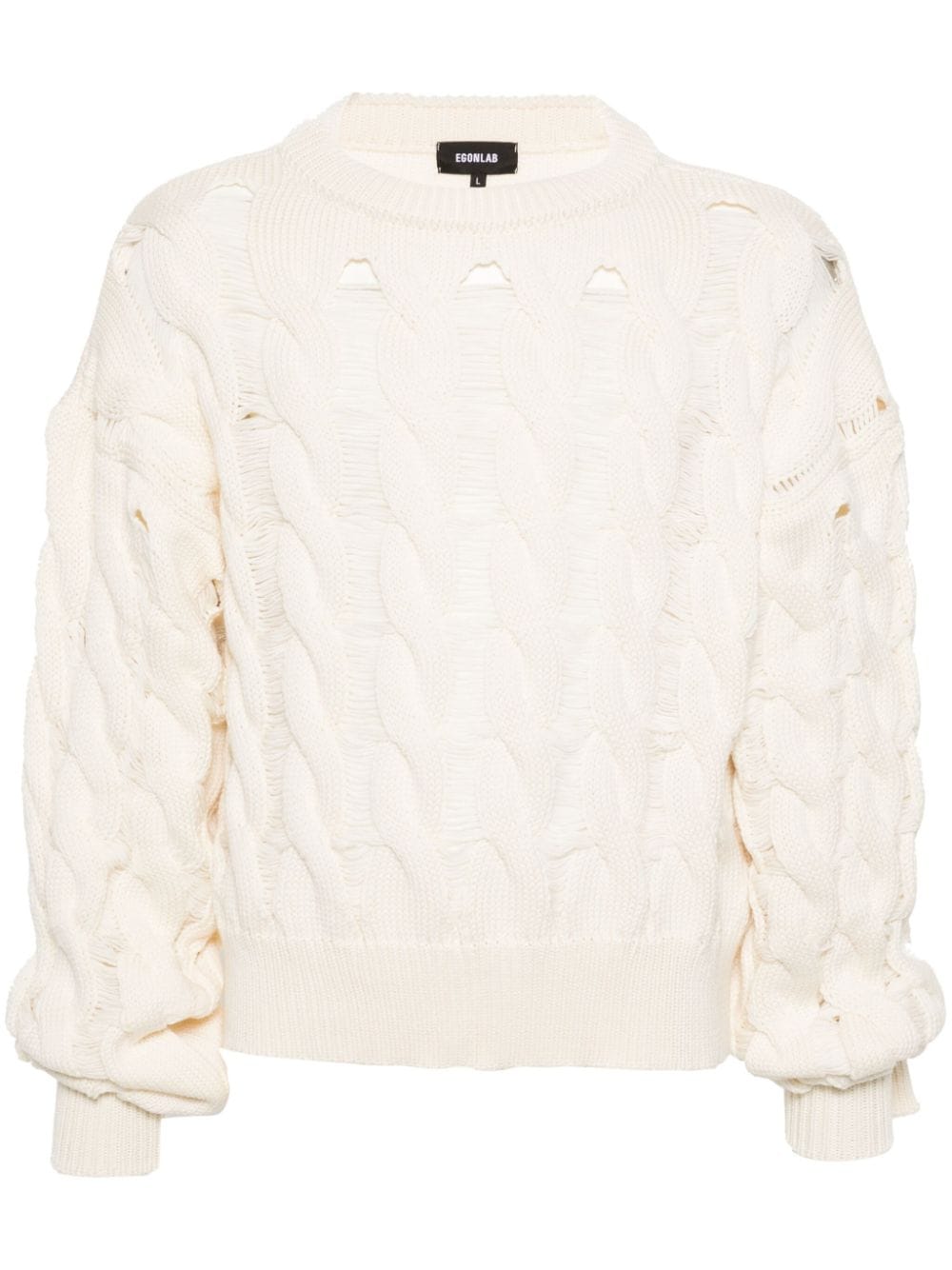 . cable-knit jumper