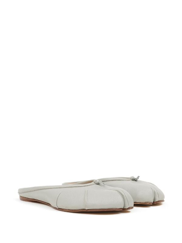 Maison Margiela Tabi Leather Ballerina Mules - Farfetch