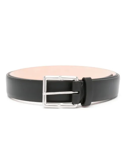 Ceinture en cuir à boucle gravée - Lanvin - Modalova