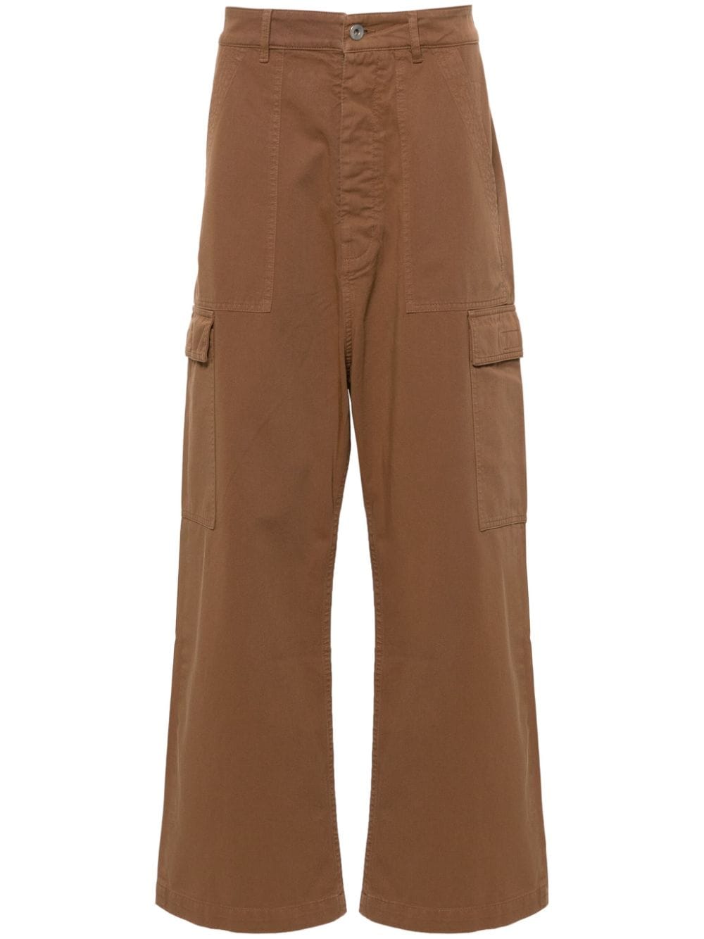 mid-rise cargo trousers