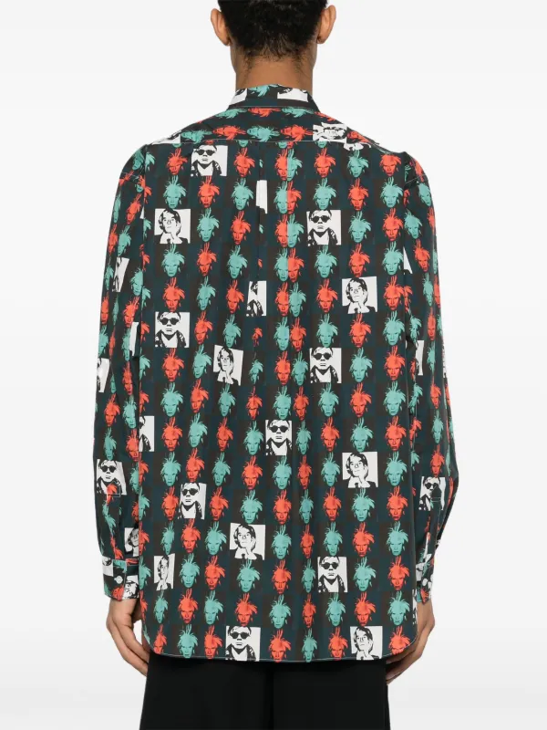 Comme Des Garçons Shirt Camisa Com Estampa Andy Warhol | Preto
