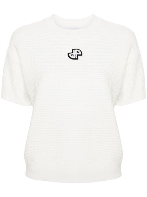 Patou 3D-knit short-sleeved jumper