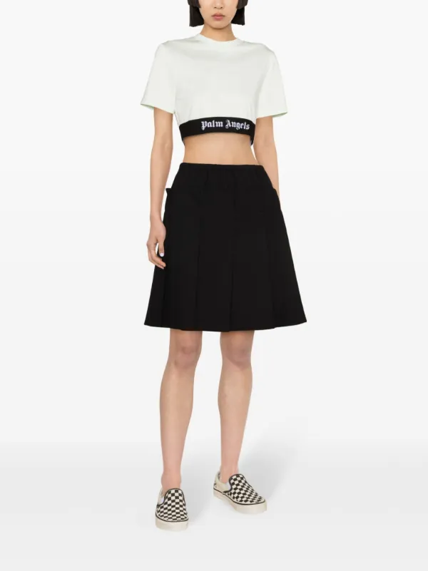 palm angels cropped t shirt