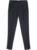 Canali belted slim-fit wool trousers - Blue