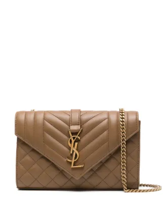Saint Laurent正規品/送料関税込み ENVELOPE SMALL BAG Saint Laurent Envelope Small Bag In Mix Matelassé Grain De