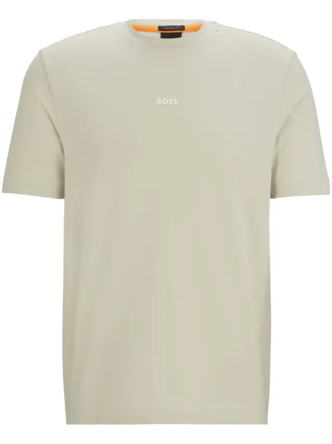 BOSS raised-logo cotton T-shirt