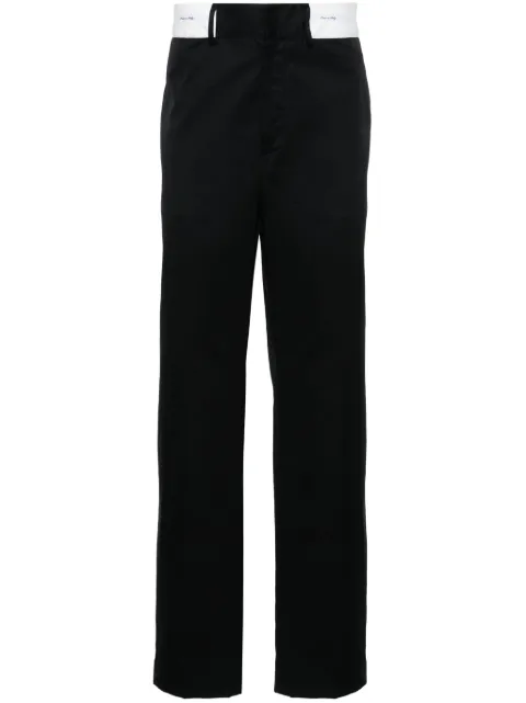 Palm Angels contrasting-waistband tapered trousers