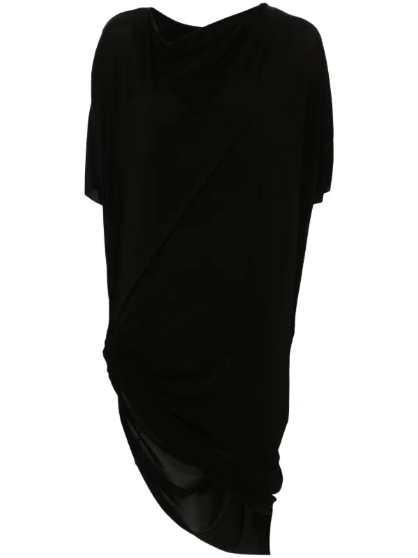 Rick Owens Edfu ドレープ ドレス | ブラック | FARFETCH JP