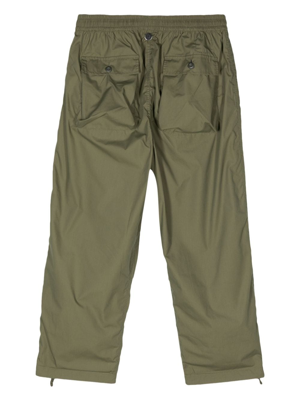 Shop Universal Works Drawstring-waist Tapered Trousers In Green