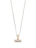 MM6 Maison Margiela Stamp pendant necklace - Silver