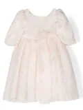 La Stupenderia floral-embroidered tulle dress - White
