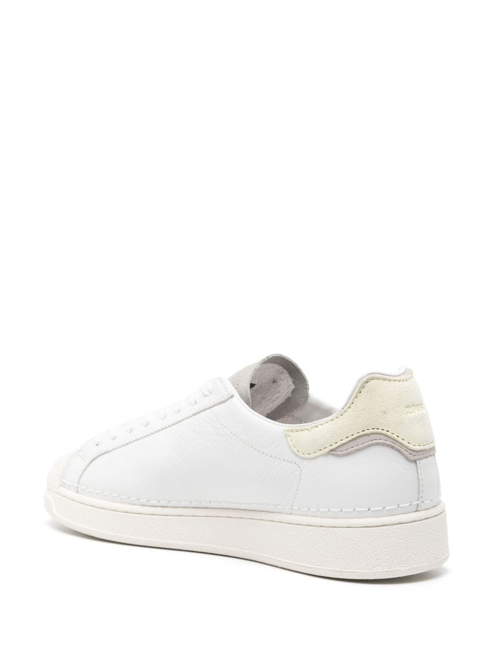 Shop Date Base Lace-up Leather Sneakers In White