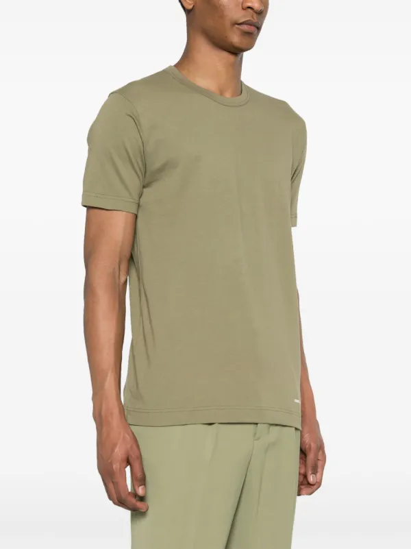Comme Des Garçons Shirt logo-print Cotton T-shirt | Green