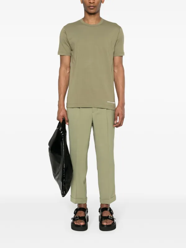 Tシャツ・カットソー COMME DES GARCONS SHIRT Logo print cotton t-shirt Green 22476203_53720491_600.jpg