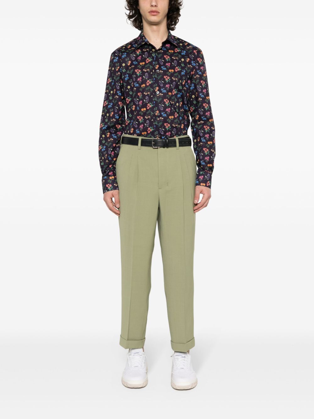 Shop Paul Smith Liberty Floral-print Cotton Shirt In Purple