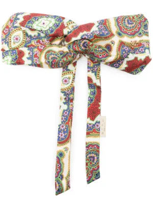 【Etro】Floral Paisley Jacquard Denim Hair Clip ETRO Hair Accessories for Women - Shop Now at Farfetch Canada